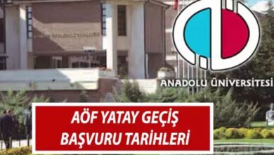 AÖF Yatay Geçiş Kayıt İşlemleri - 2024